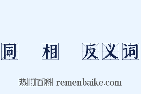 同聲相應反义词是什么意思的图片